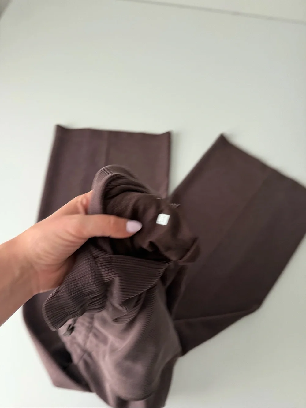 Brown Lululemon Ribbed Softstreme Pant